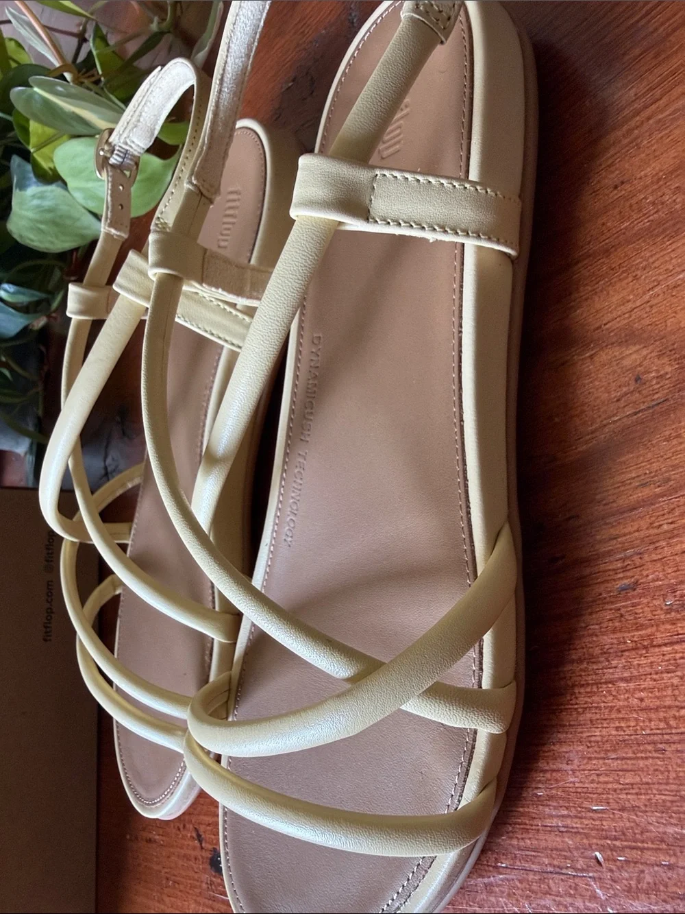 Fitflop Blond Gracie Leather Strappy Backstrap Sandals